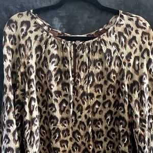 Tory Burch Stunning Leopard print Tory Burch lined top. SIZE 10